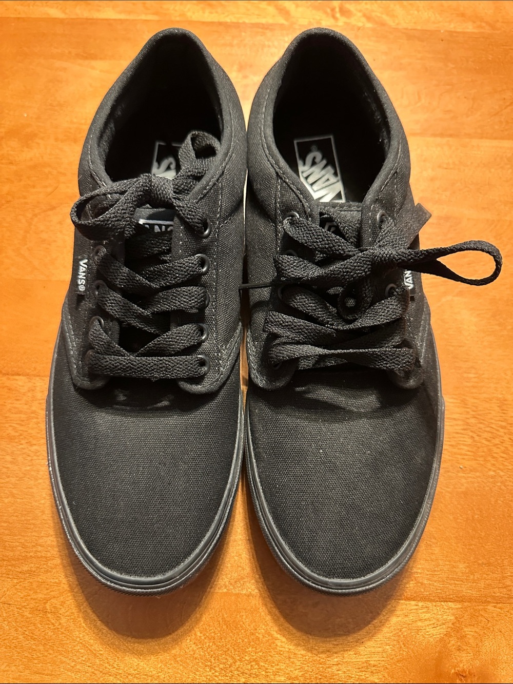 Vans Men’s Black Canvas Low-Top Sneakers